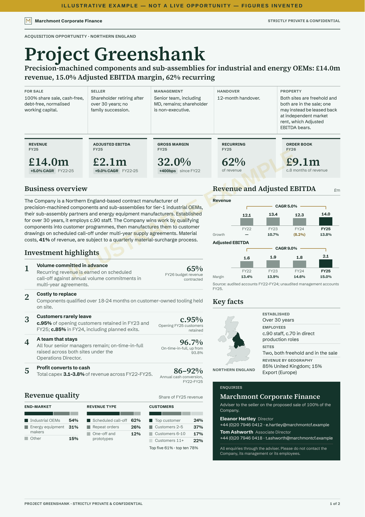 Project Greenshank teasr, page 1 of 2